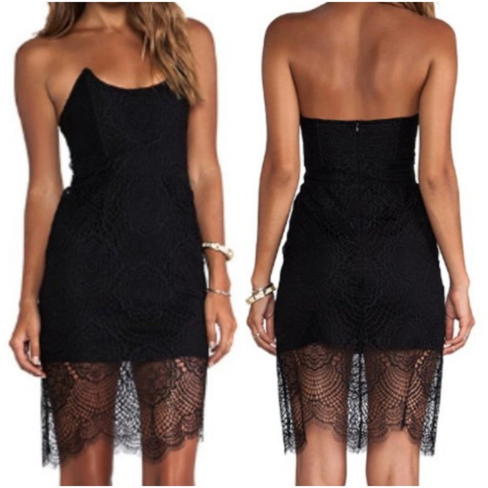 For Love & Lemons Black Lace Dress - Picture 1 of 7